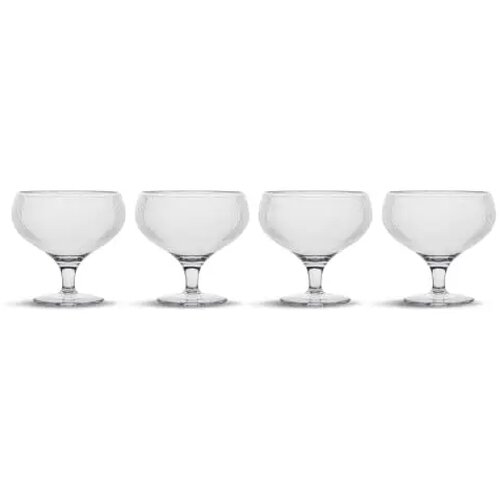 Billi coupe glas set van 4 transparant 300 ml