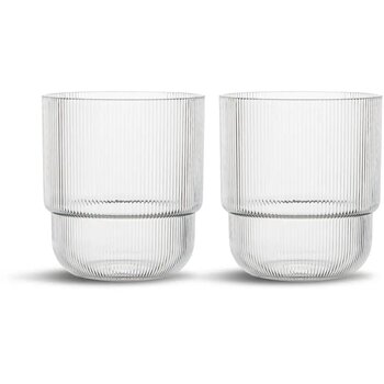 Billi waterglas set van 2 Transparant