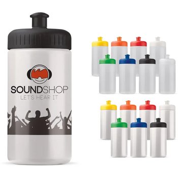 Sportfles Bio basis 500ml basic wit / oranje