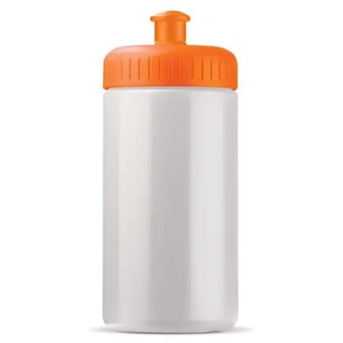 Sportfles Bio basis 500ml basic wit / oranje