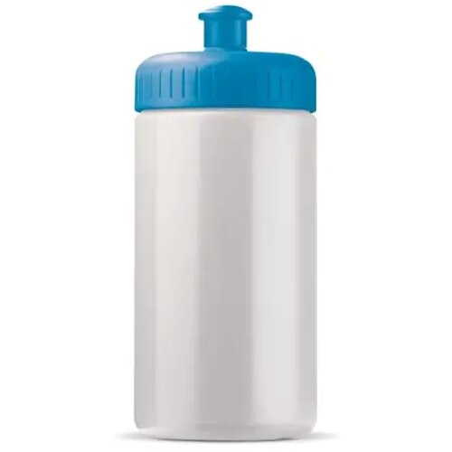 Sportfles Bio basis 500ml basic wit / licht blauw