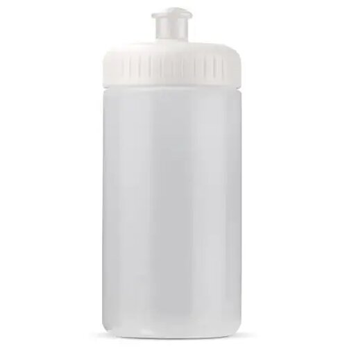 Sportfles Bio basis 500ml basic transparant wit