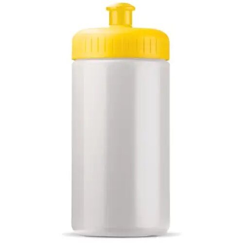 Sportfles Bio basis 500ml basic wit / geel