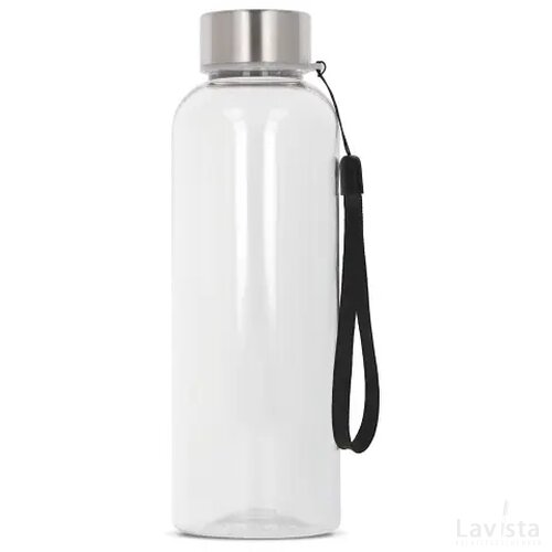 Waterfles Jude R-PET 500ml transparant zwart
