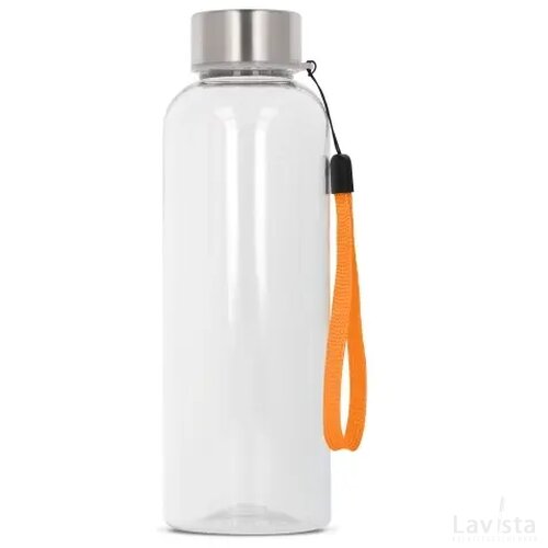 Waterfles Jude R-PET 500ml transparant oranje