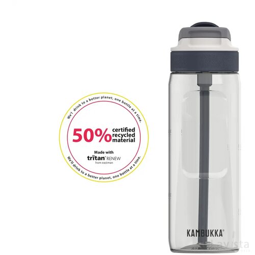Kambukka® Lagoon 750 Ml Drinkfles Transparant Grijs
