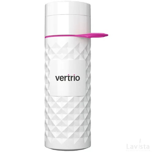Join The Pipe Nairobi Ring Bottle White 500Ml Waterfles Wit/Roze