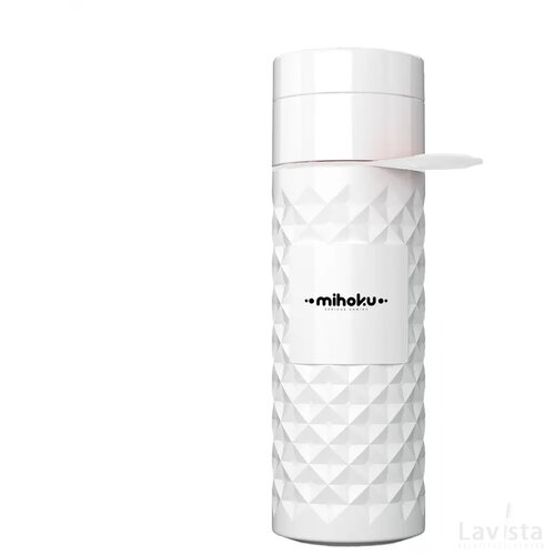 Join The Pipe Nairobi Ring Bottle White 500Ml Waterfles Wit/Wit