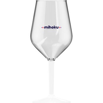 Happyglass Lady Abigail Colour Wijnglas Tritan 460 Ml Transparant Wit