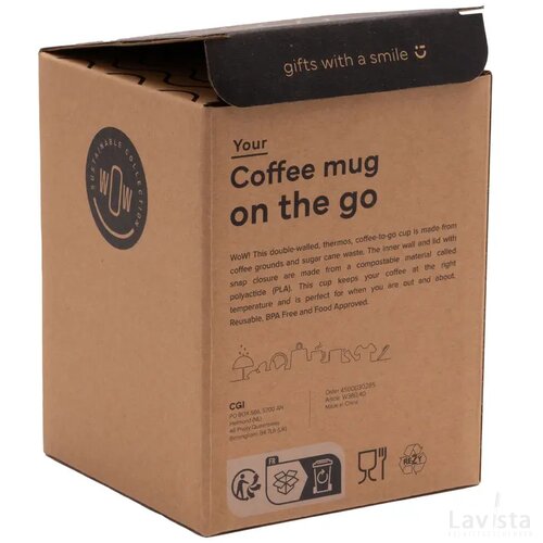 Coffee Mug On The Go 250 Ml Koffiebeker Bruin