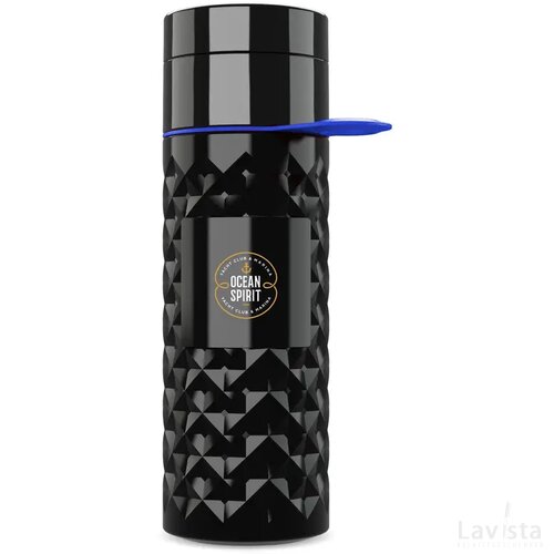 Join The Pipe Nairobi Ring Bottle Black 500Ml Waterfles Zwart/Donkerblauw