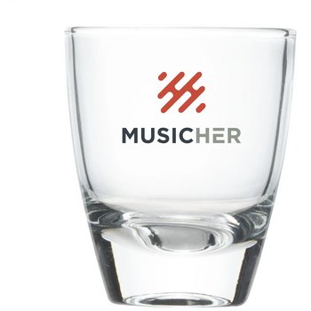 Shotglas met massieve bodem Transparant