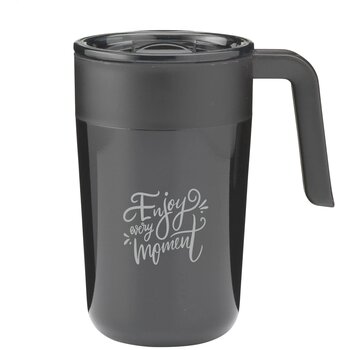 Recycled Steel Thermosbeker (400 ml) Zwart Recycled Steel Thermosbeker (400 ml) Zwart