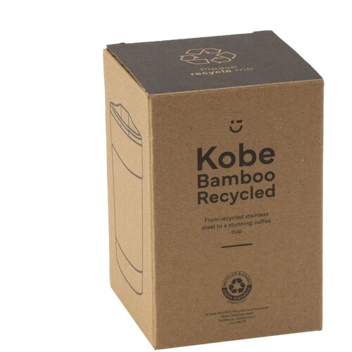 Gerecycled Rvs Koffiebeker met bamboe