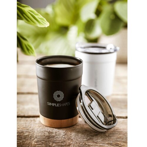 Gerecycled Rvs Koffiebeker met bamboe