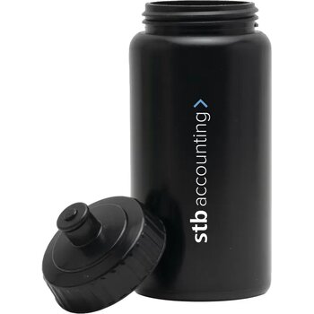 Sugarcane Bio Bidon 500 Ml Drinkfles Zwart/Zwart