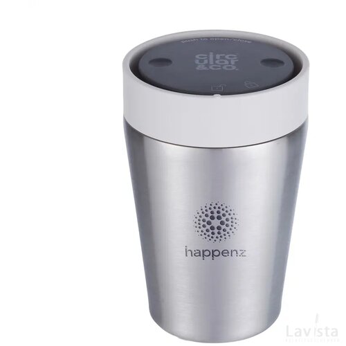 Circular&Co Recycled Stainless Steel Coffee Cup 227 Ml Wit
