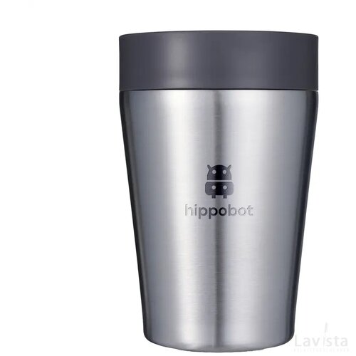 Circular&Co Recycled Stainless Steel Coffee Cup 227 Ml Zwart