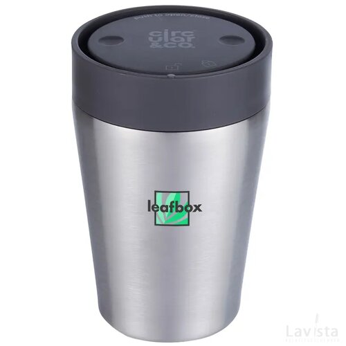 Circular&Co Recycled Stainless Steel Coffee Cup 227 Ml Zwart