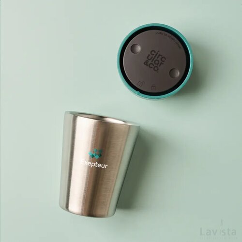 Circular&Co Recycled Stainless Steel Coffee Cup 227 Ml Groen