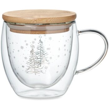 Dubbelwandige kerstmok Transparant