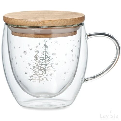 Dubbelwandige kerstmok Transparant