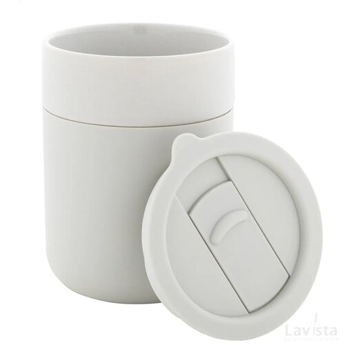 Keramische reisbeker (300 ml) Grijs