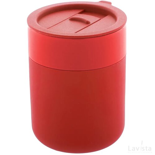 Keramische reisbeker (300 ml) Rood