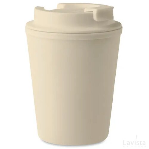 Gerecyclede koffiebeker (300 ml) Beige