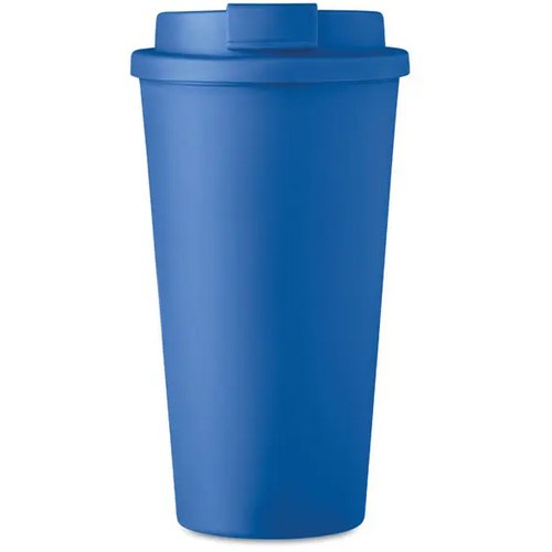 Dubbelwandige reisbeker met drinktuit Blauw