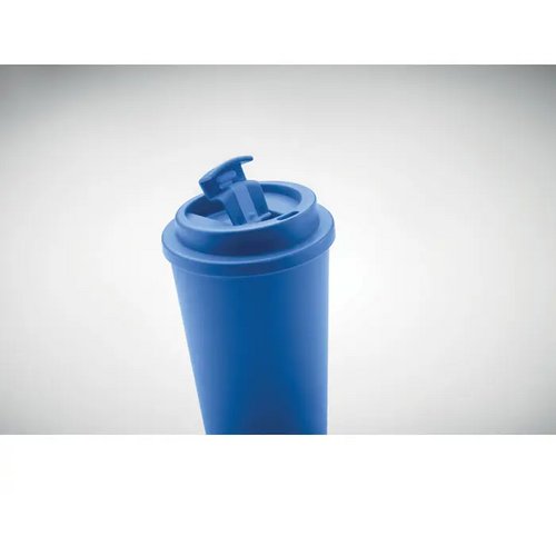Dubbelwandige reisbeker met drinktuit Blauw