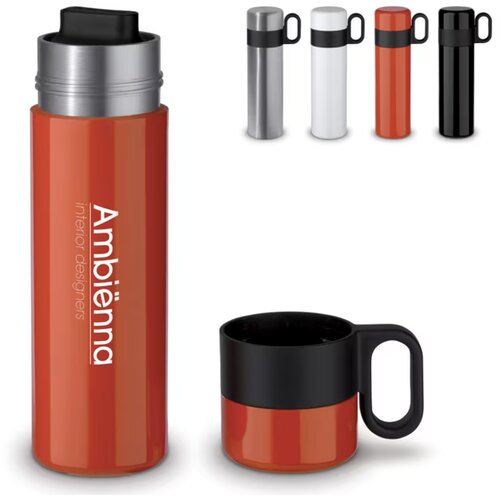 Thermofles met beker en handvat (500 ml) Rood 500 ml