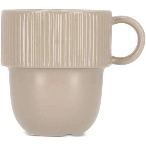 Sagaform Inka mok met oor 270ml licht grijs