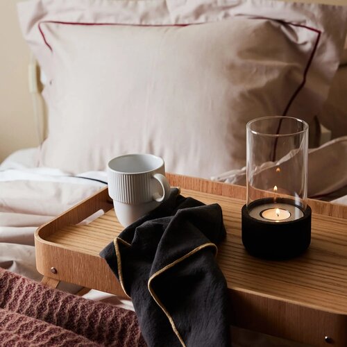 Sagaform Inka mok met oor 270ml licht grijs