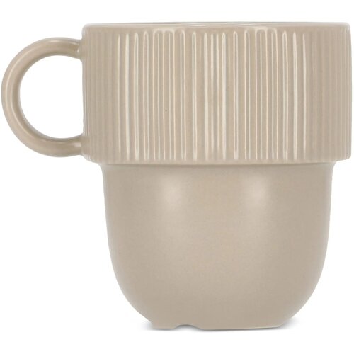 Sagaform Inka mok met oor 270ml licht grijs