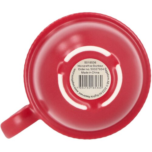 Sagaform Inka mok met oor 270ml rood