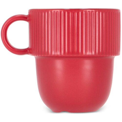 Sagaform Inka mok met oor 270ml rood