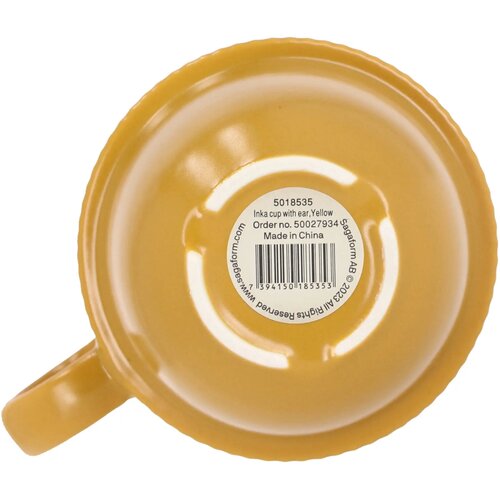Sagaform Inka mok met oor 270ml geel