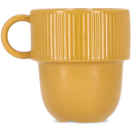 Sagaform Inka mok met oor 270ml geel