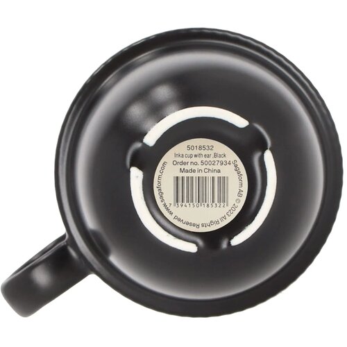 Sagaform Inka mok met oor 270ml zwart